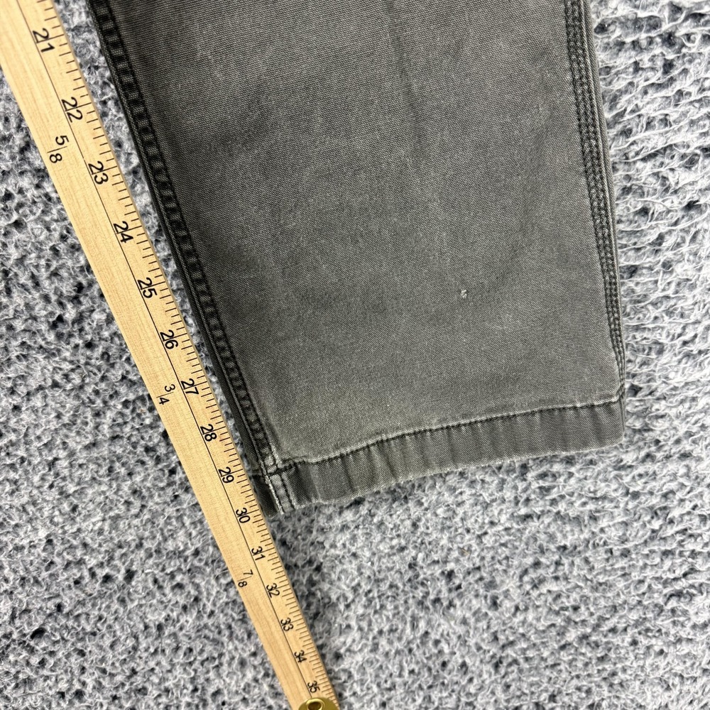 Carhartt Pants Mens 31x34 Gray Relaxed Fit Rugged Flex Canvas Carpenter Workwear - Picture 15 of 16